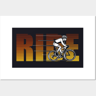 Racing bike vintage cyclist saying Posters and Art